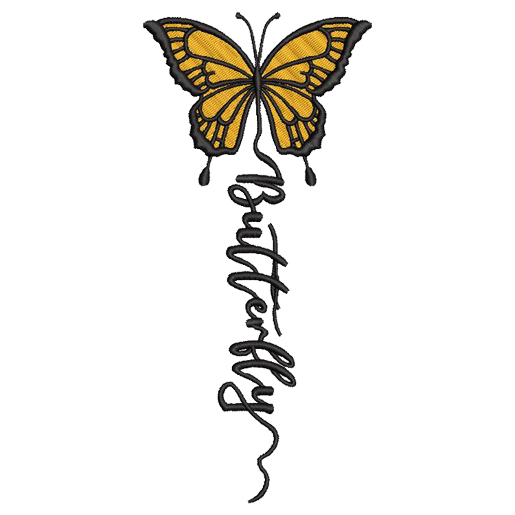 Butterfly Embroidery Design