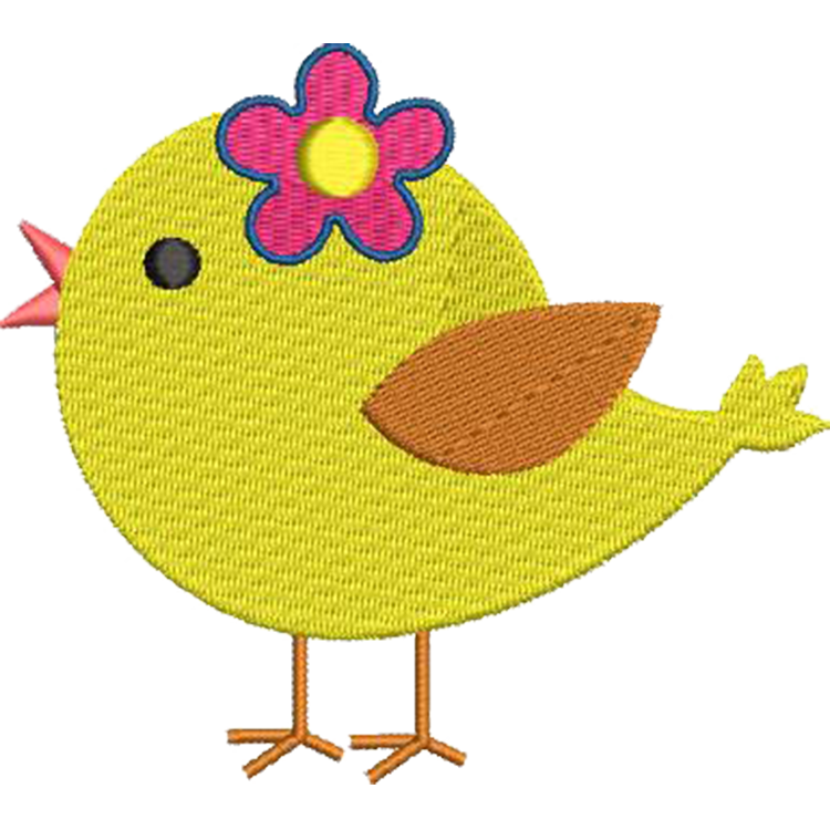 Chick Embroidery Design