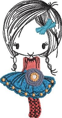 Doll Embroidery Design