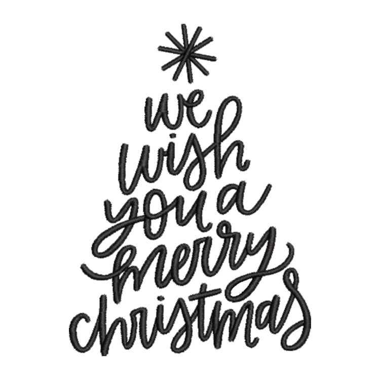 Christmas Wishes Embroidery Design