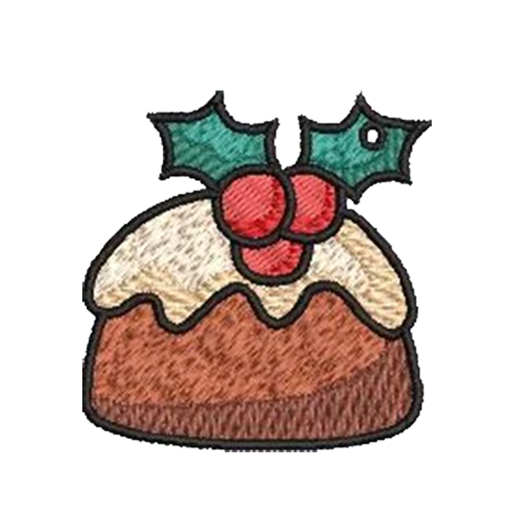 Christmas Small Cake Key Chain Embroidery