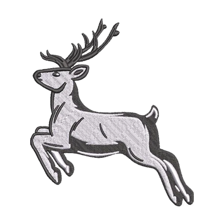 Christmas Deer Embroidery Design