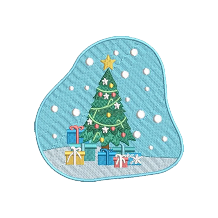 Christmas Tree Embroidery Patch